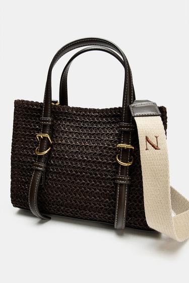 ΜΙΝΙ ΤΣΑΝΤΑ SHOPPER - Σοκολατί του Zara