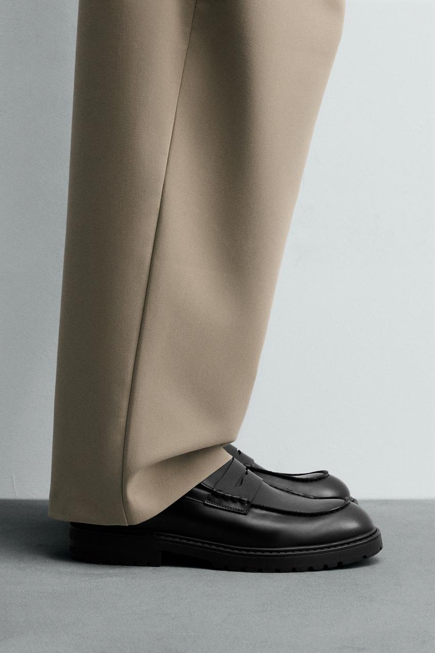 トラックソールローファー - ブラック | ZARA Japan / 日本
