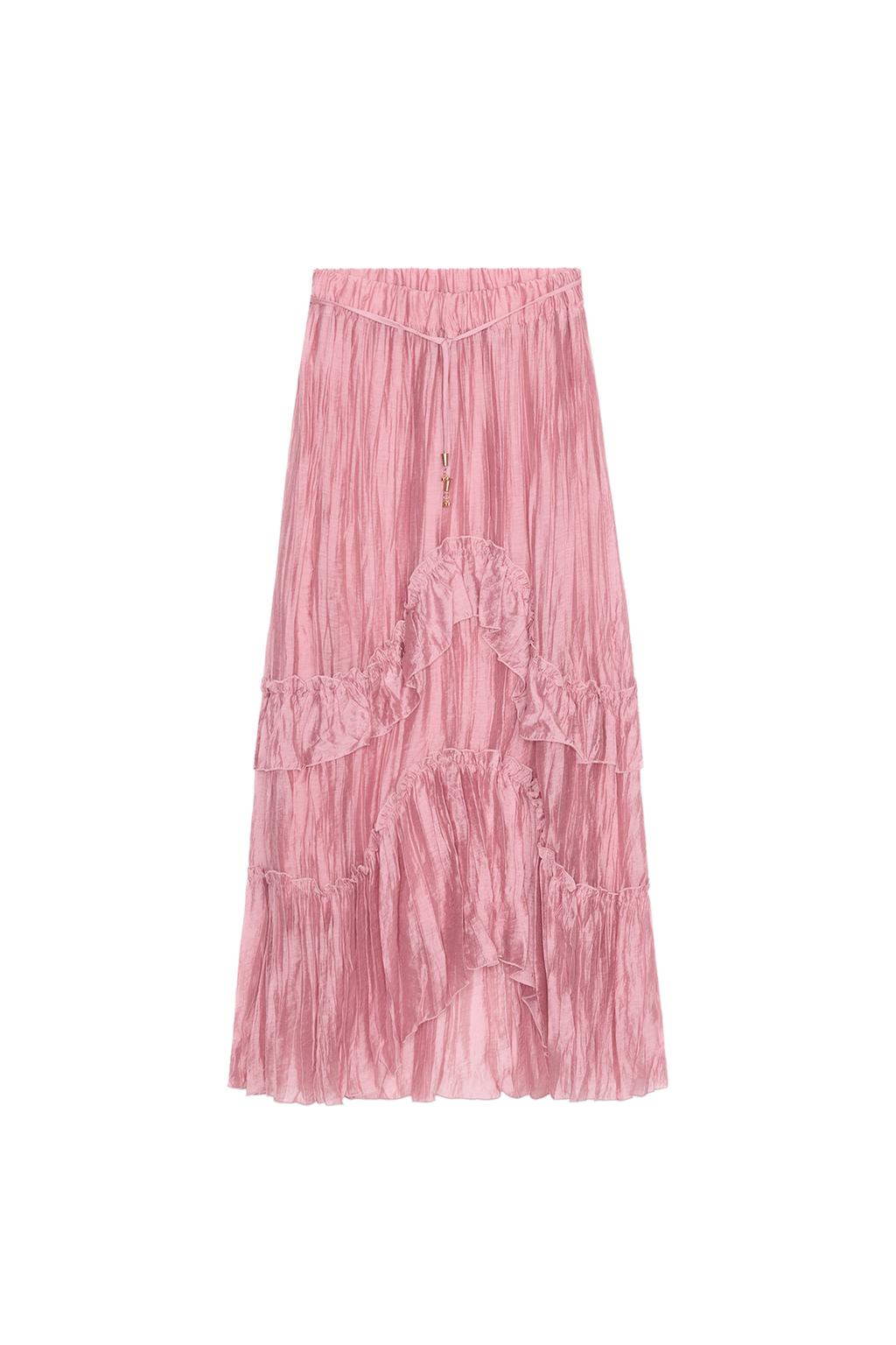 RUFFLED MIDI SKIRT - image 3