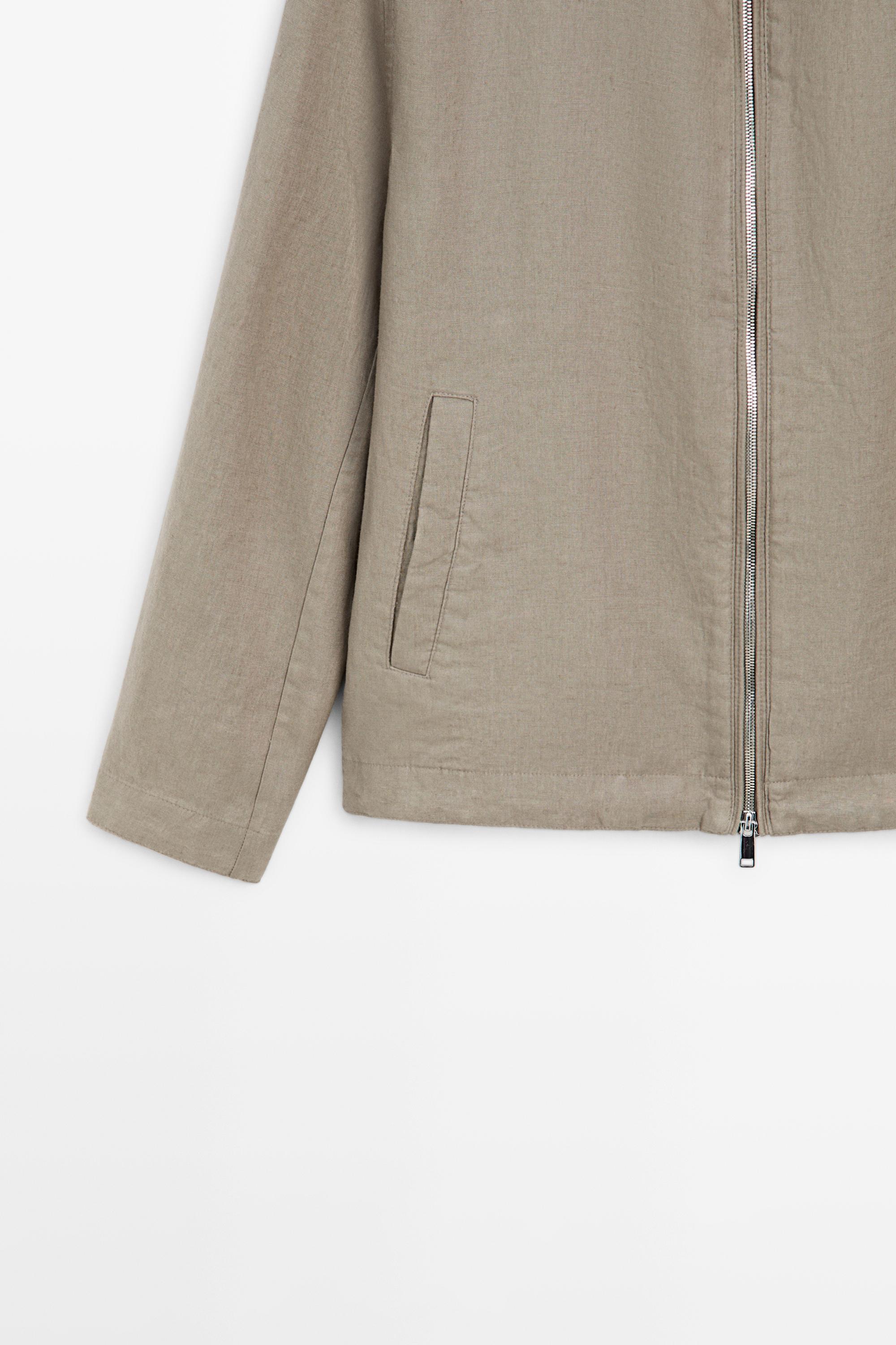 Veste bomber lin