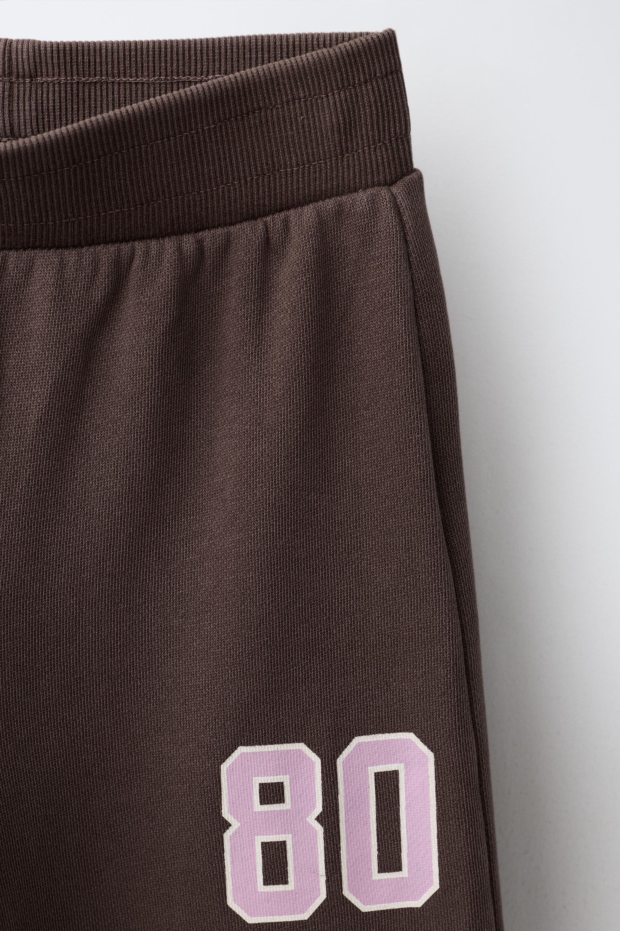 WASHED-EFFECT WIDE-LEG PANTS