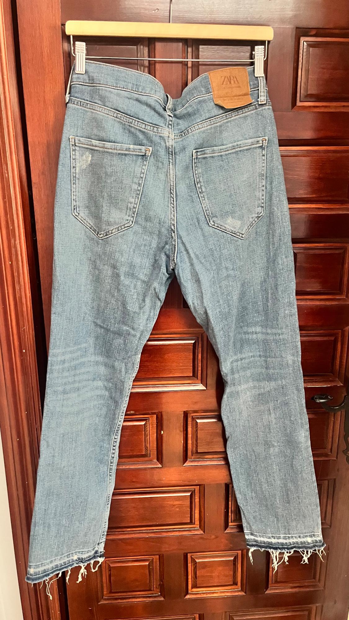 ZW SLIM HIGH-WAIST FIT CROPPED JEANS - Image 3