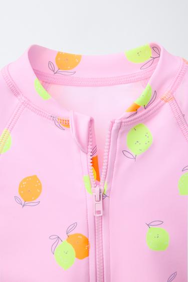 2-6 YEARS/ LEMON PRINT SWIMSUIT - Pink by Zara - Image 2