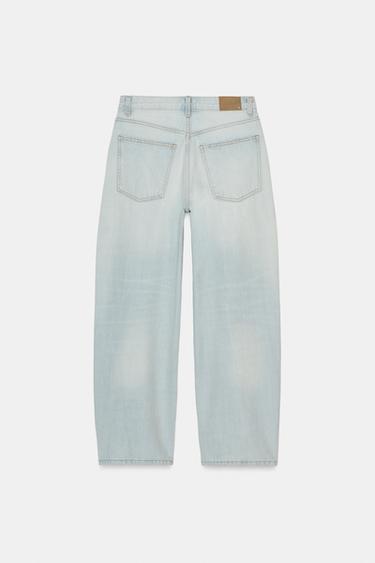 JEANS TRF BAGGY BALLOON TAILLE NORMALE - Bleu clair de Zara - Image 6