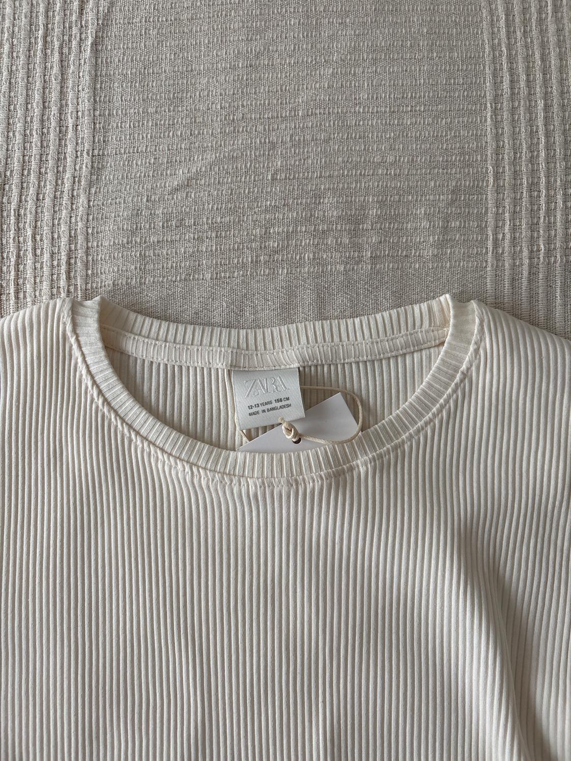 RIB T-SHIRT WITH RUFFLES - Image 3