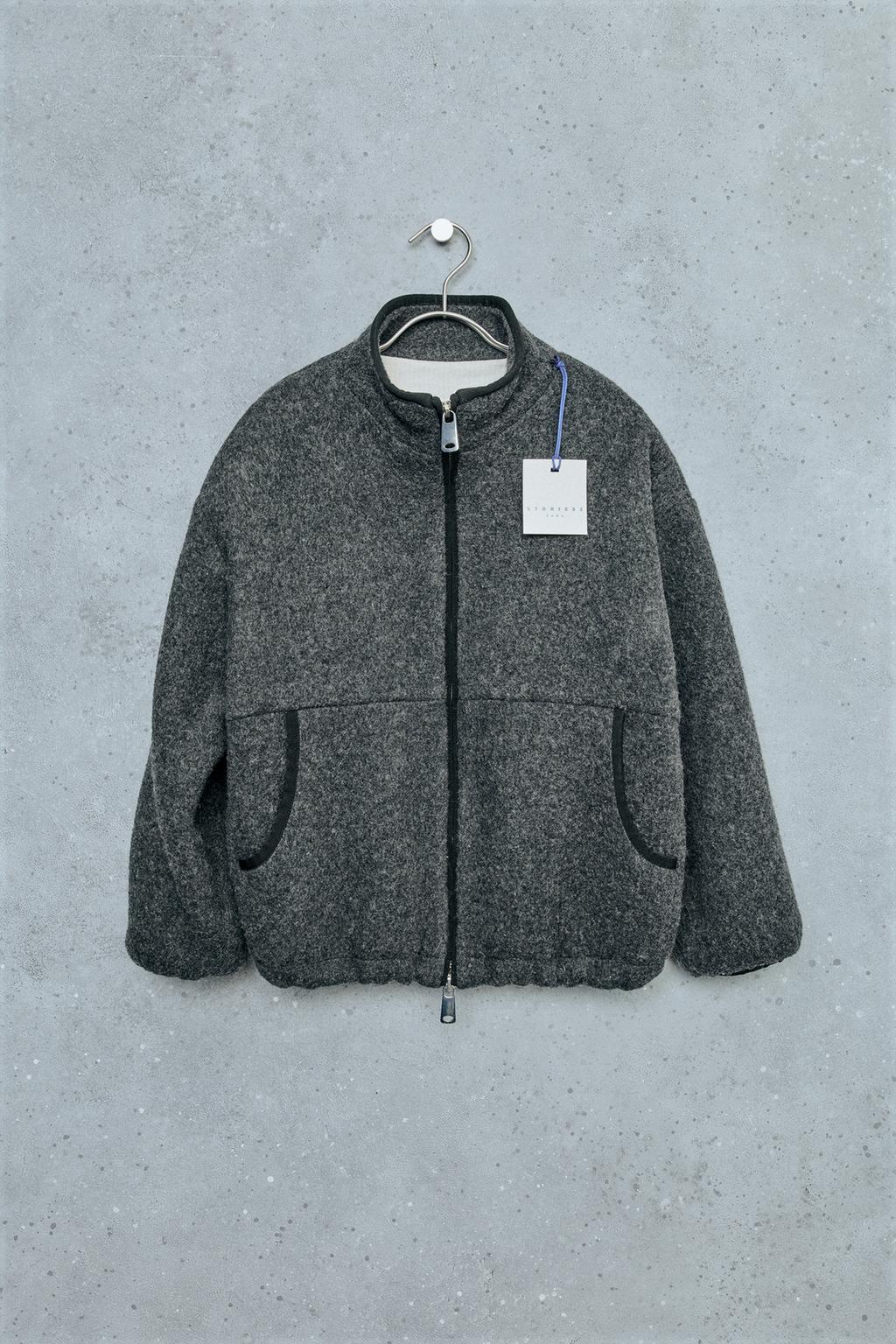 STORIESZ - WOOL BLEND BOMBER JACKET