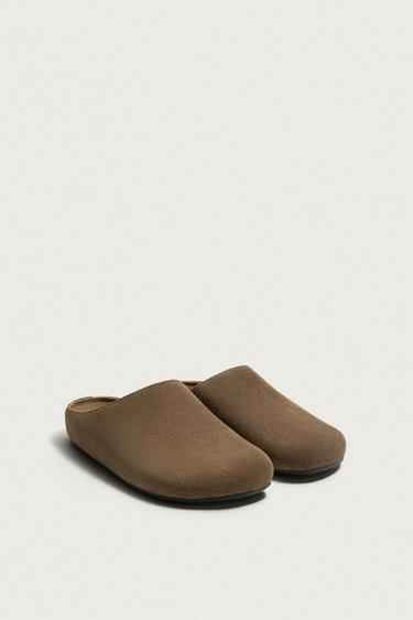 LEATHER CLOG — Taupe Gray 2