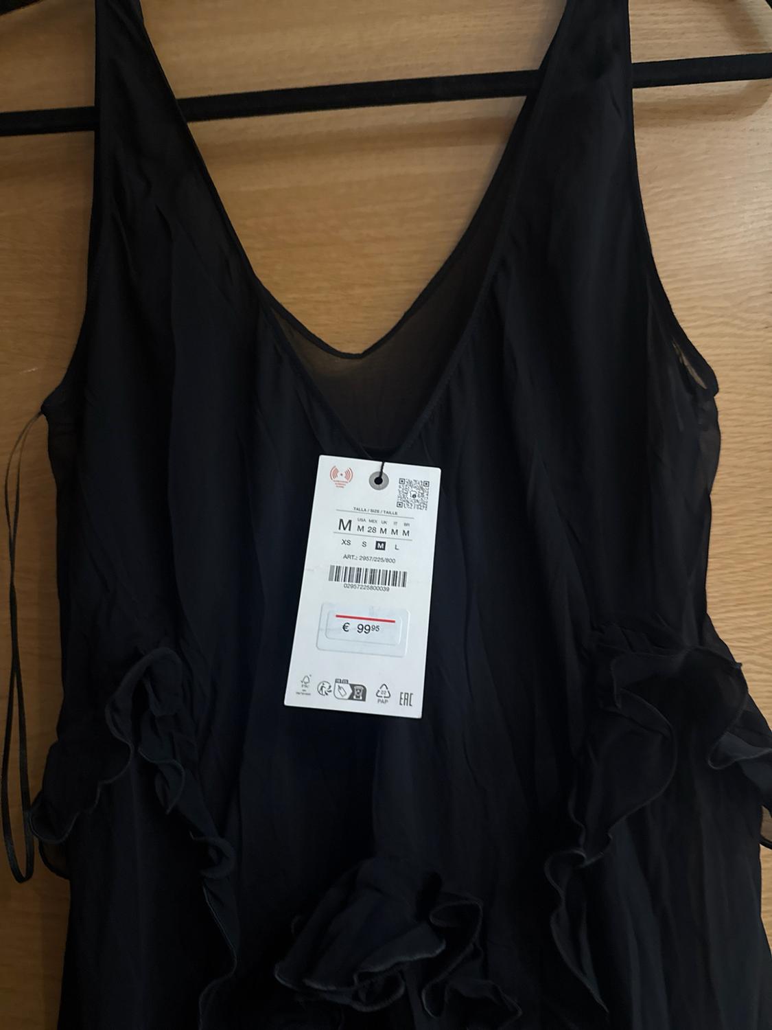 LONG RUFFLED DRESS - ZW COLLECTION - Image 2