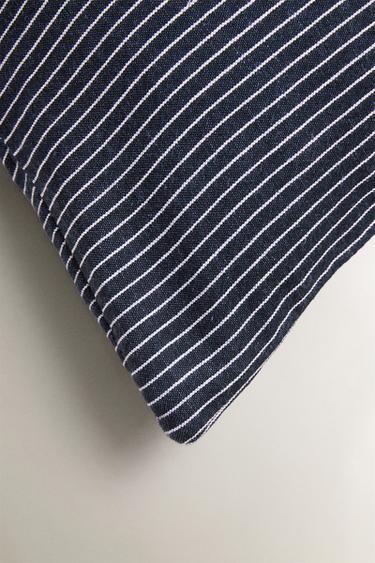 THIN STRIPE CUSHION COVER - Blue by Zara - Image 1