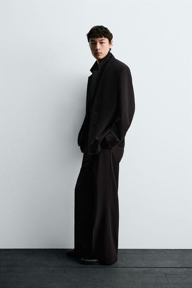 PANTALON DE COSTUME À PLIS - Noir de Zara - Image 3