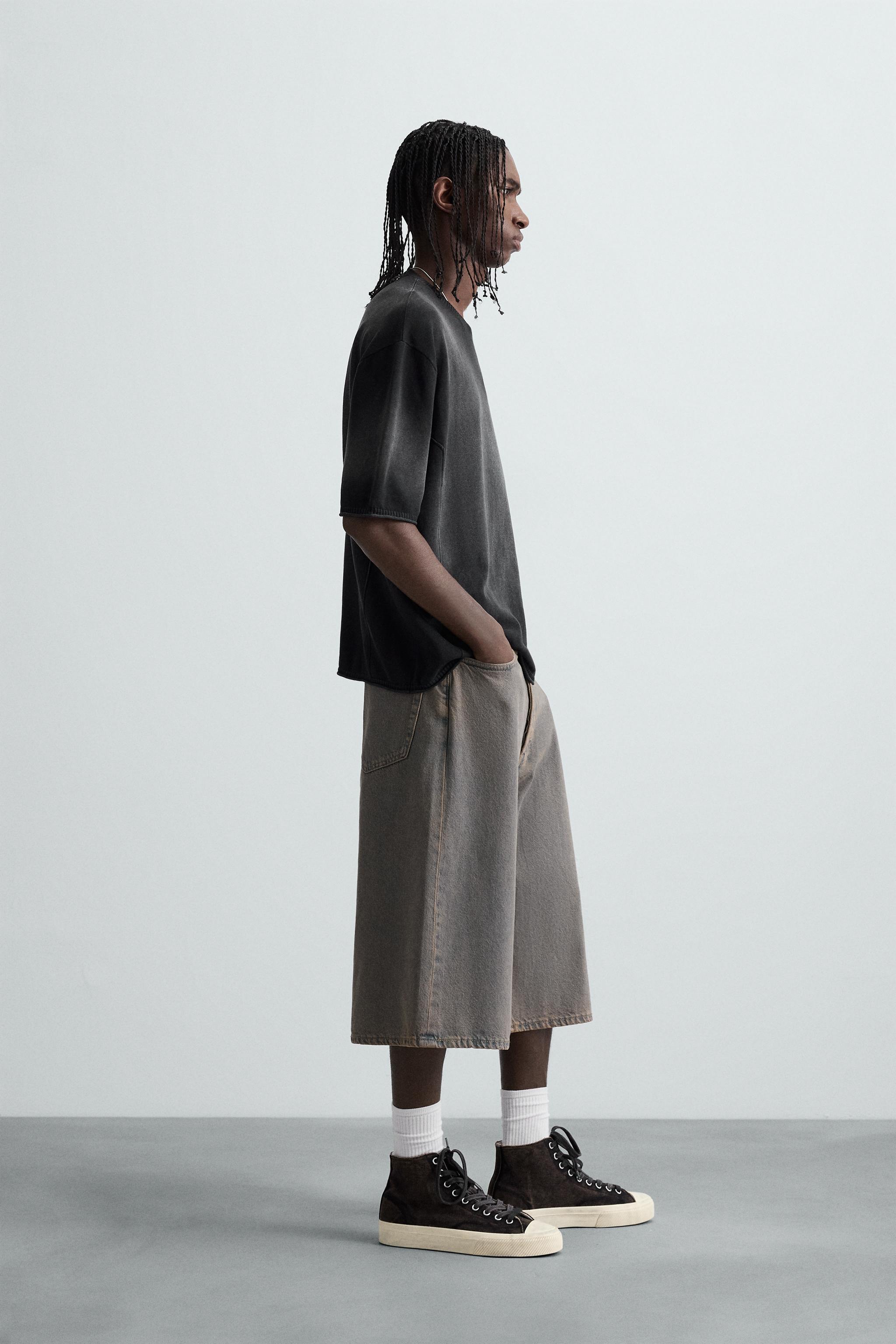 SPRAY PRINT KNIT T-SHIRT