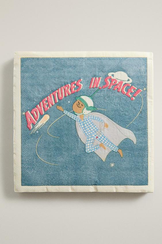 SERVIETTES DE TABLE PAPIER ENFANT ESPACE - Multicolore de Zara - Image 0