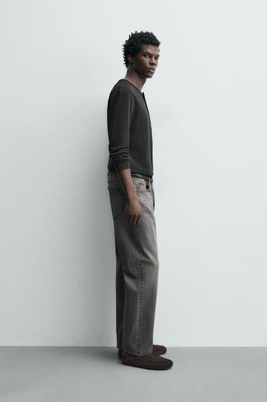 JEANS REGULAR FIT - Gris de Zara - Image 3