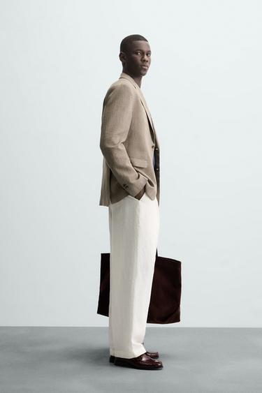 HOUNDSTOOTH BLAZER - Brown by Zara - Image 3