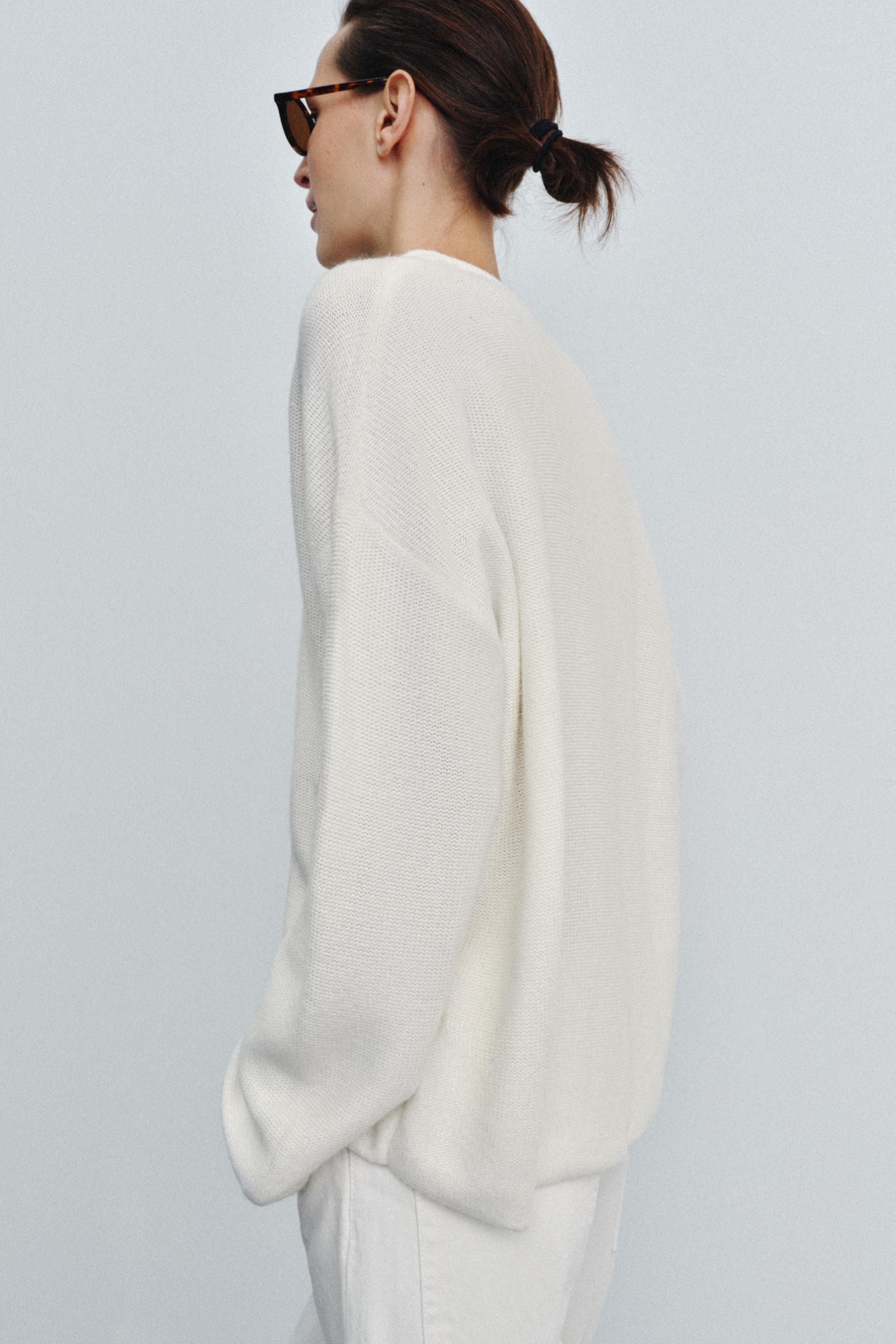 新品☆ZARA ラウンドネック ニットセーター ラウンドネックニットセーター - エクリュ | ZARA Japan / 日本