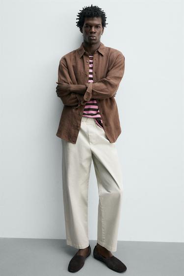 PANTALON CHINO COUPE DÉCONTRACTÉE - Gris chiné de Zara - Image 5