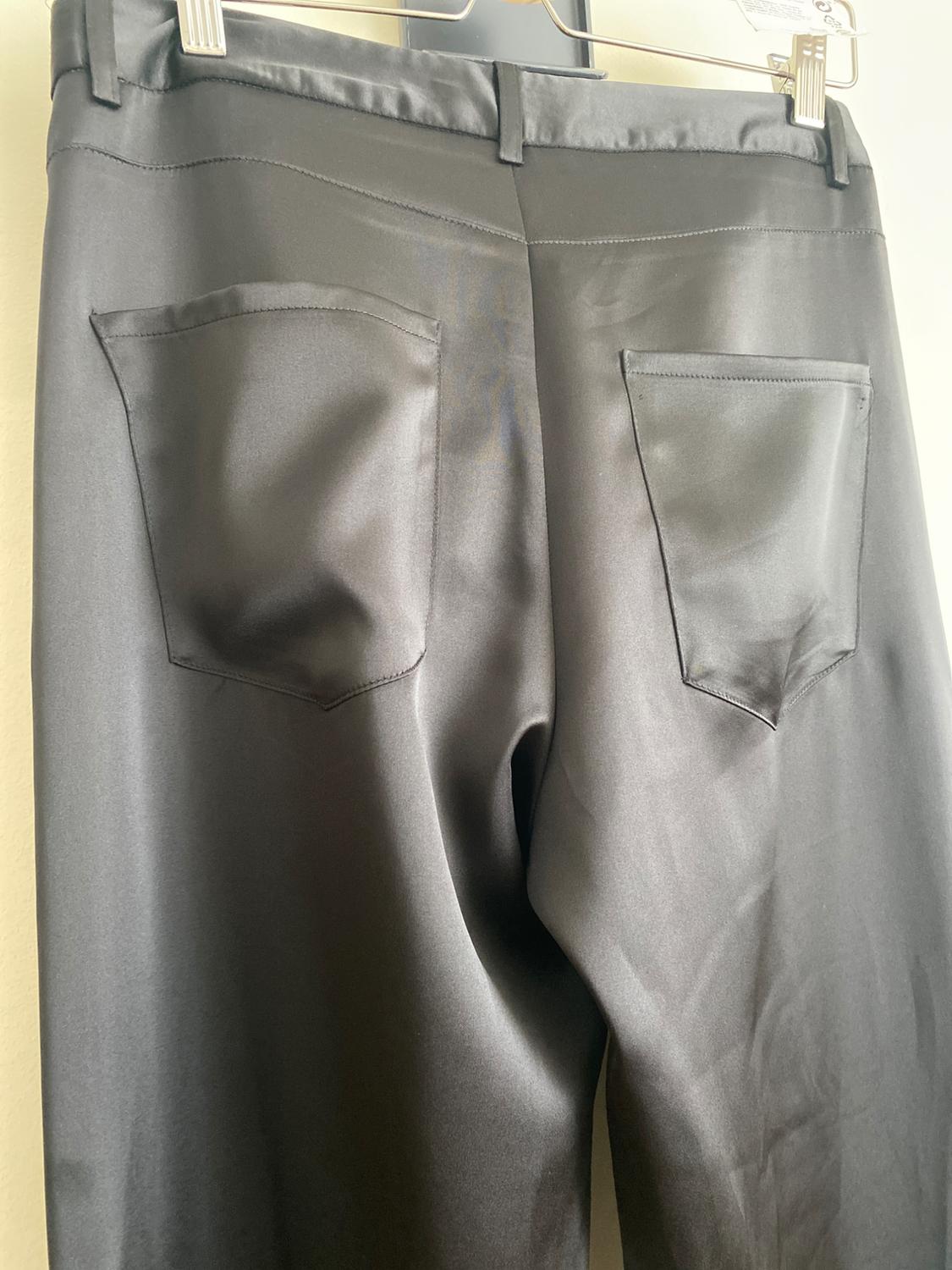 STRAIGHT FIT SATIN TROUSERS - Image 4