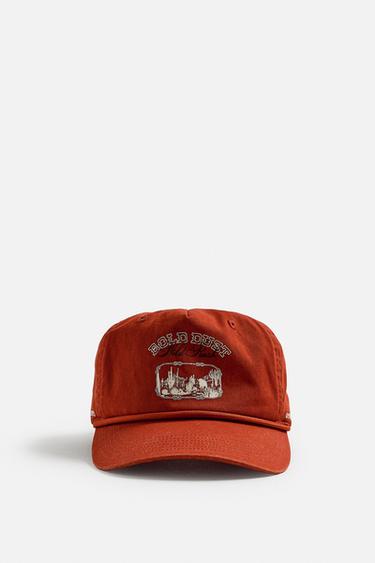 WASHED PRINT CAP - Red by Zara - Image 4