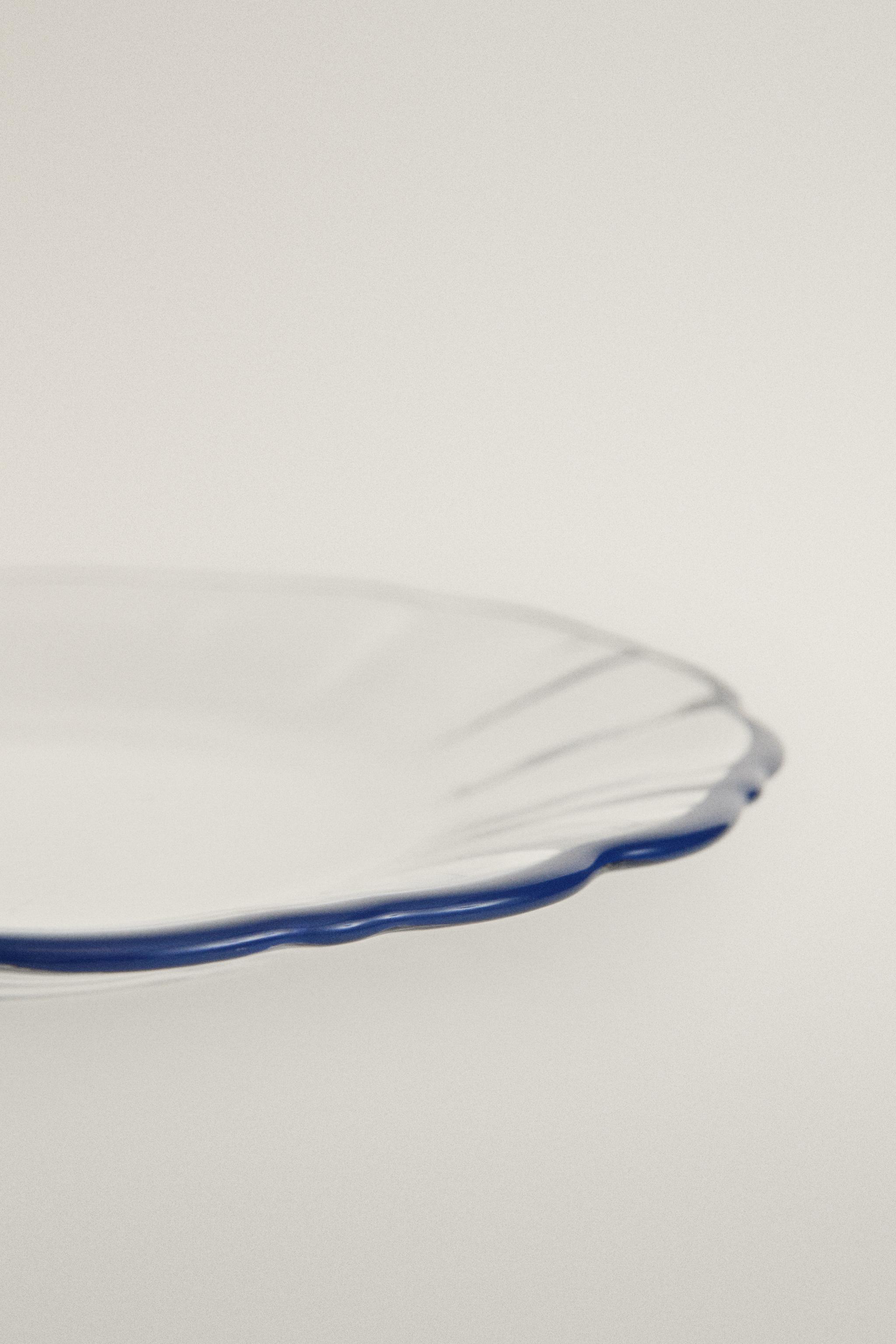 ASSIETTE À PAIN EN VERRE FILET