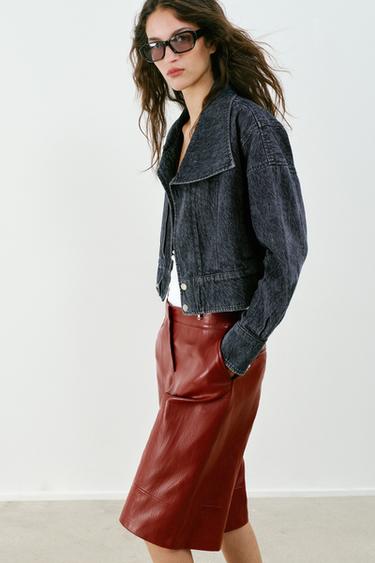 Z1975 CROPPED DENIM JACKET - blue/black by Zara - Image 6