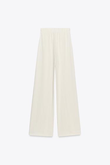 BELTED TROUSERS - Ecru by Zara - Image 5