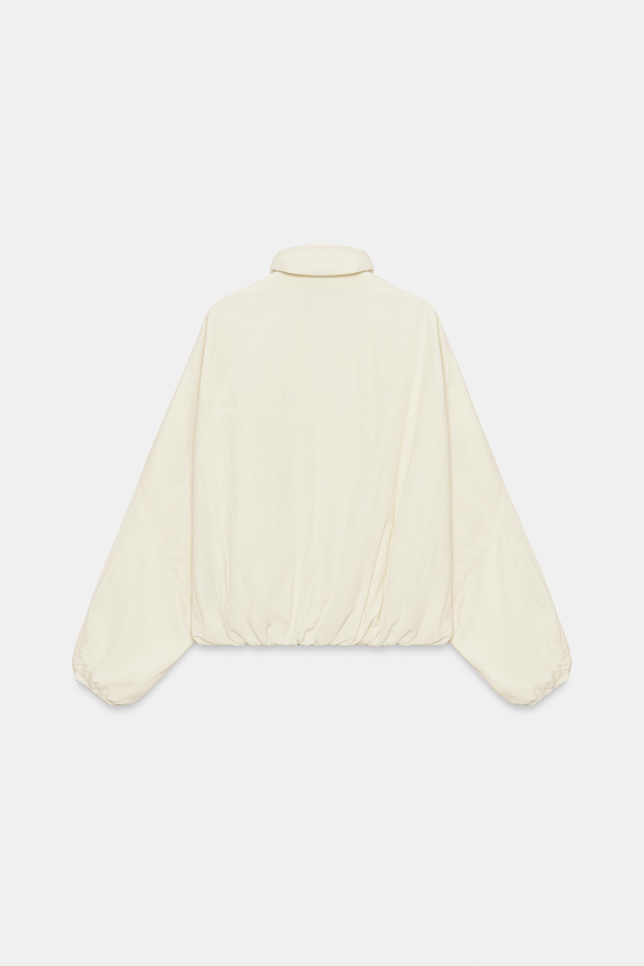 NYLON JACKET WITH POCKETS - Beige | ZARA South Africa