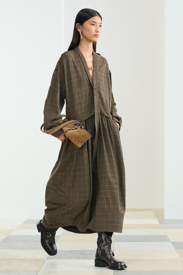 Zara MD CHCKT DRSS - Brown