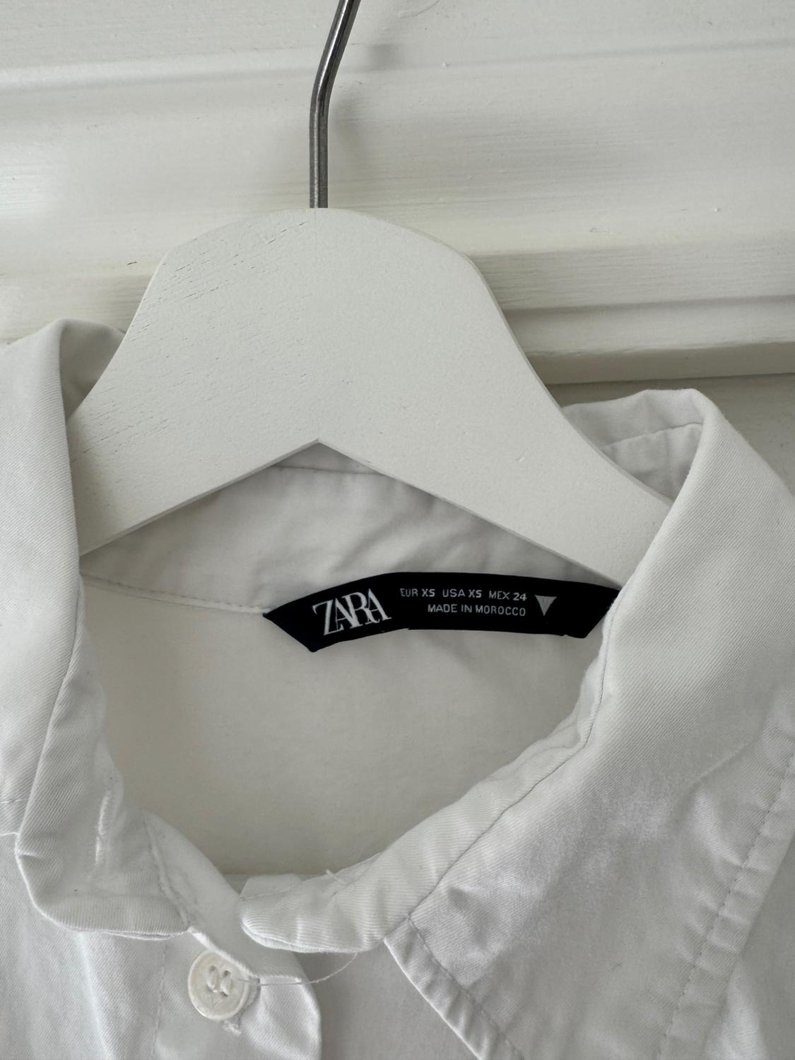 GABARDINE FABRIC CROPPED SHIRT - Image 3