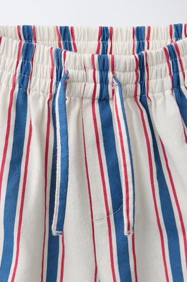 STRIPED BERMUDA SHORTS - Ecru by Zara - Image 2