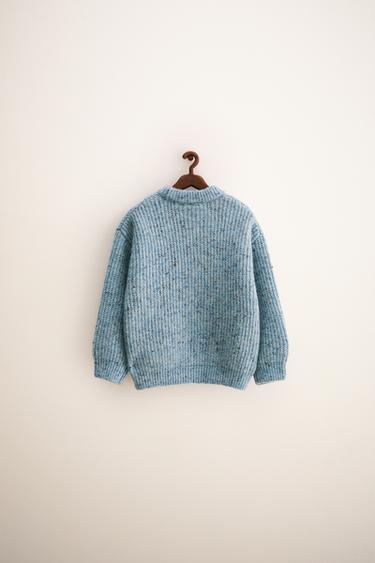 ZARA TIMELESS - CHUNKY KNIT SWEATER WITH WOOL - Light blue by Zara - Image 1
