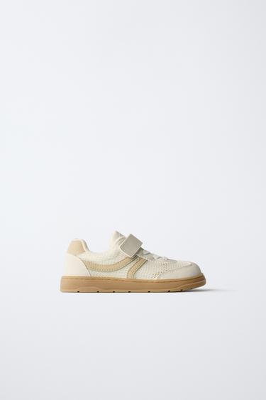 BAREFOOT MESH SNEAKERS - Light beige by Zara - Image 0