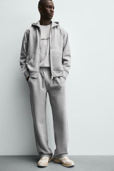 REGULAR FIT JOGGER TROUSERS - Grey marl by Zara