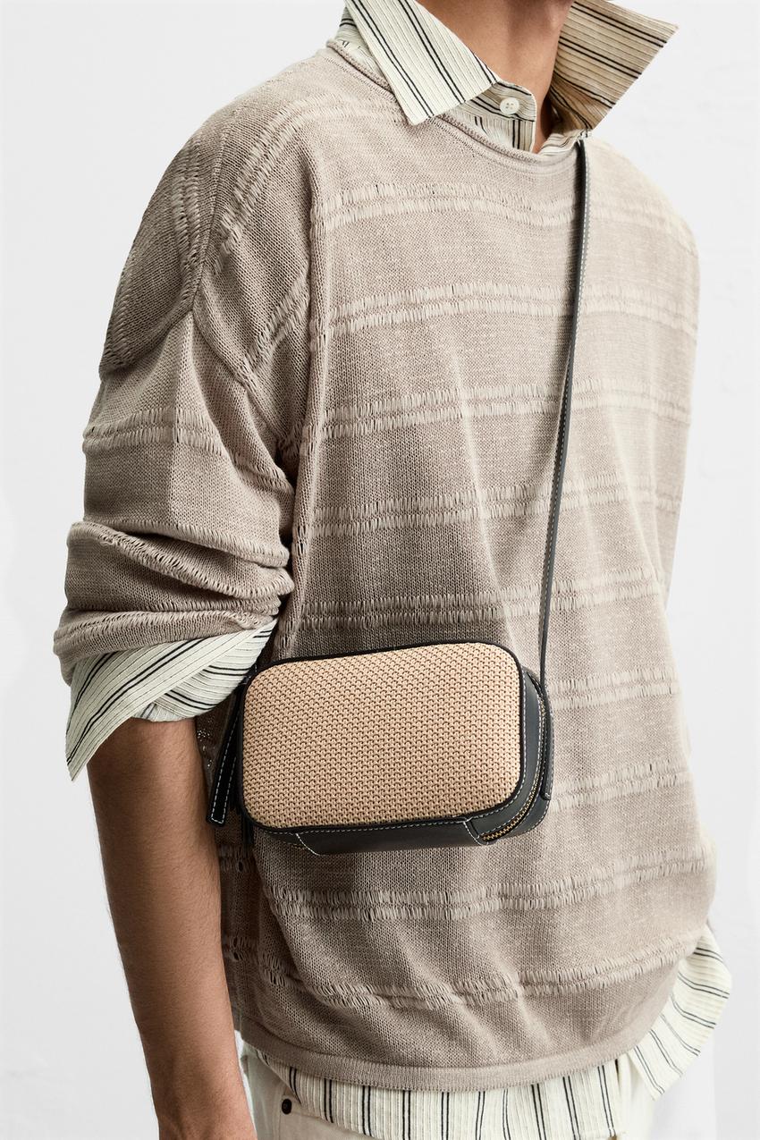 WOVEN CROSSBODY BAG