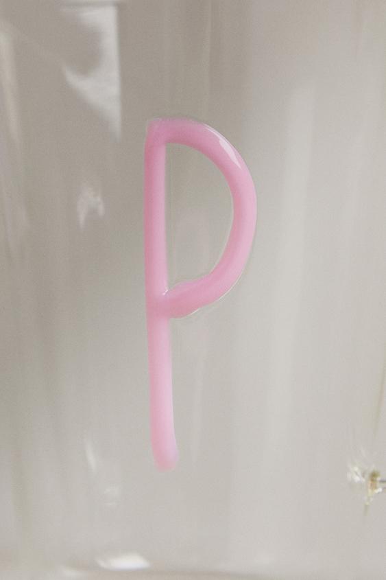 MUG BOROSILICATE INITIALE P - Rose de Zara - Image 3