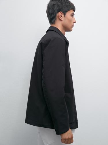 Zara Water-repellent technical jacket - Black