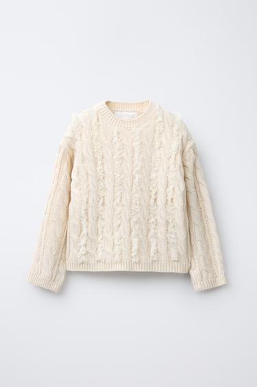 SWEATER MALHA DE CABO TULE - Cru da Zara