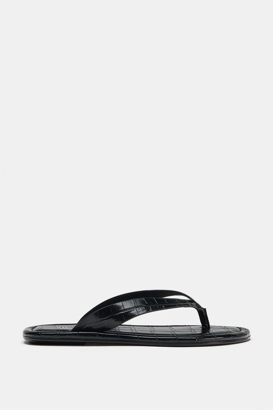 FLAT SANDALS - Black by Zara - Image 0
