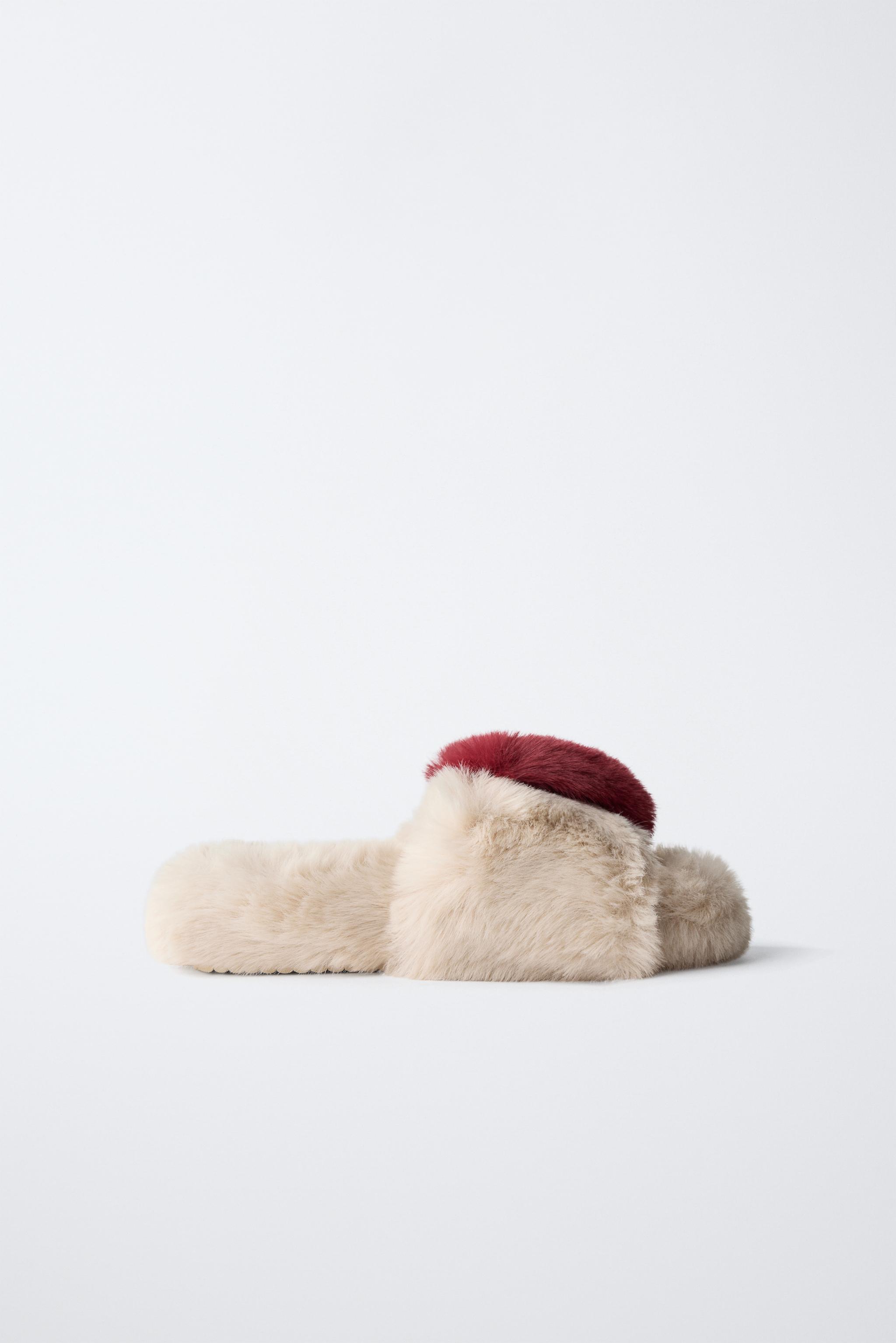 ZARA【NEW】HEART SHEEPSKIN CLIP HEART HAIR CLIP - Red | ZARA United States