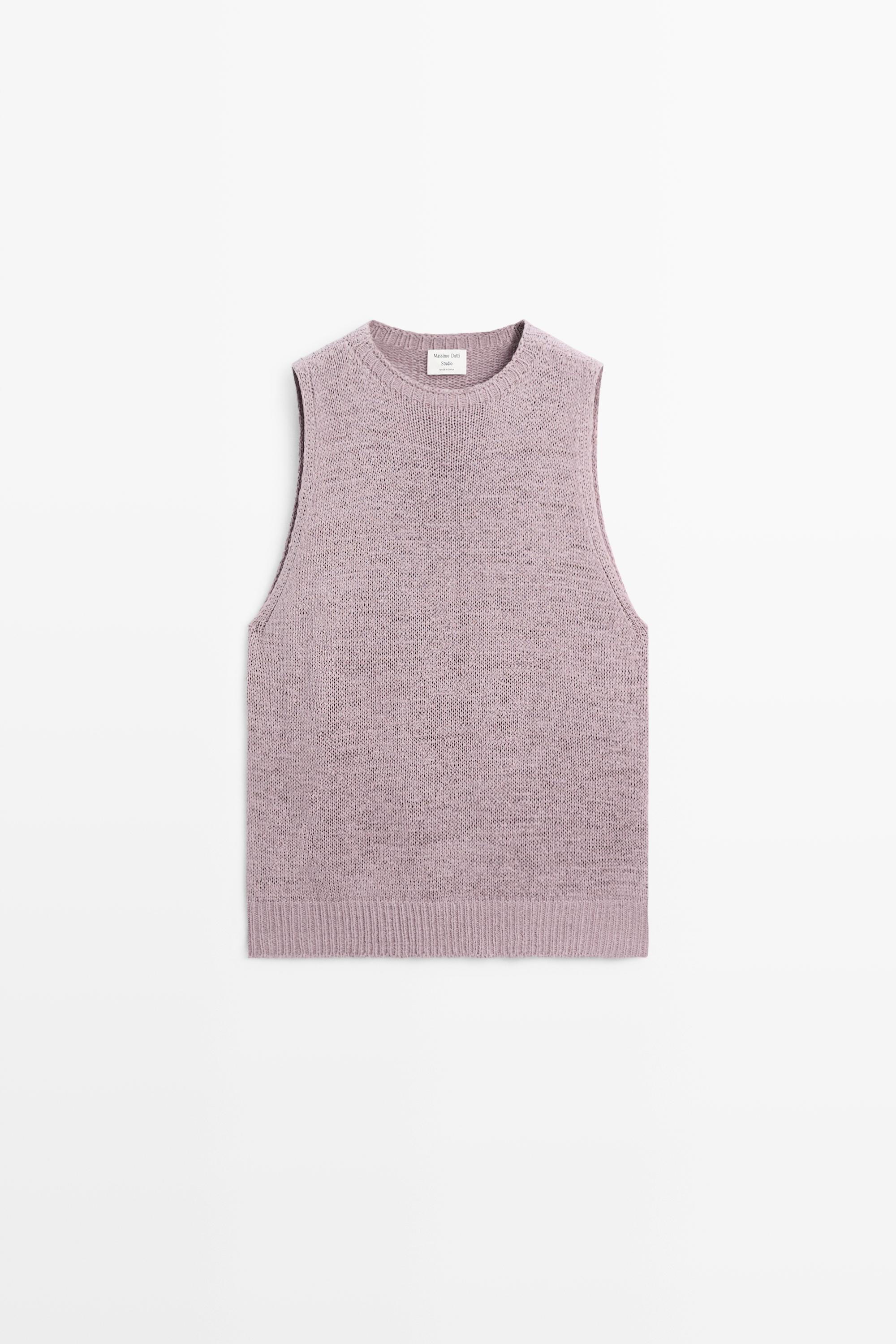 Top en maille encolure américaine soie - STUDIO