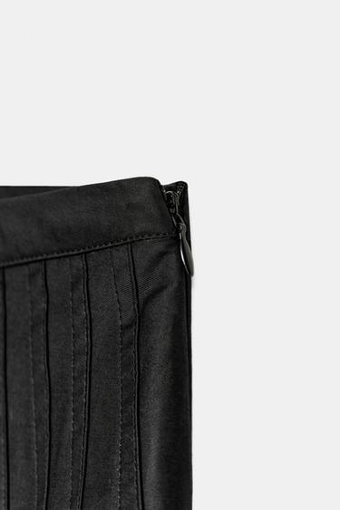 PLEATED MIDI SKIRT - Black by Zara - Image 7