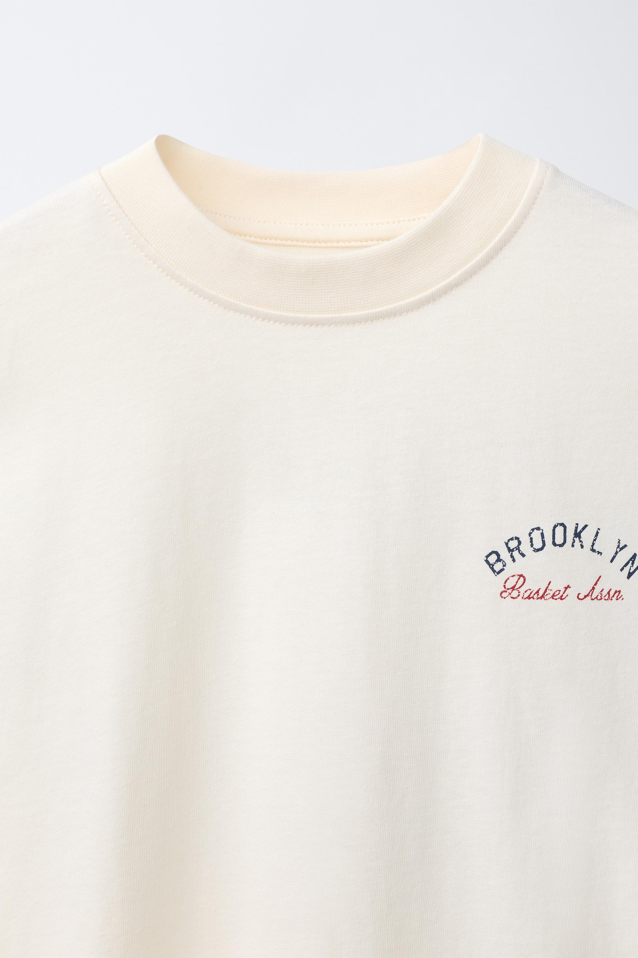 Детские футболки Zara BROOKLYN JOGGING T-SHIRT — фото 4