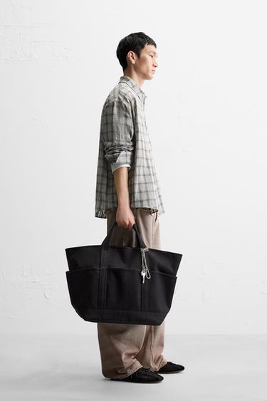 TEXTURED CHECK SHIRT - Green by Zara - Image 4
