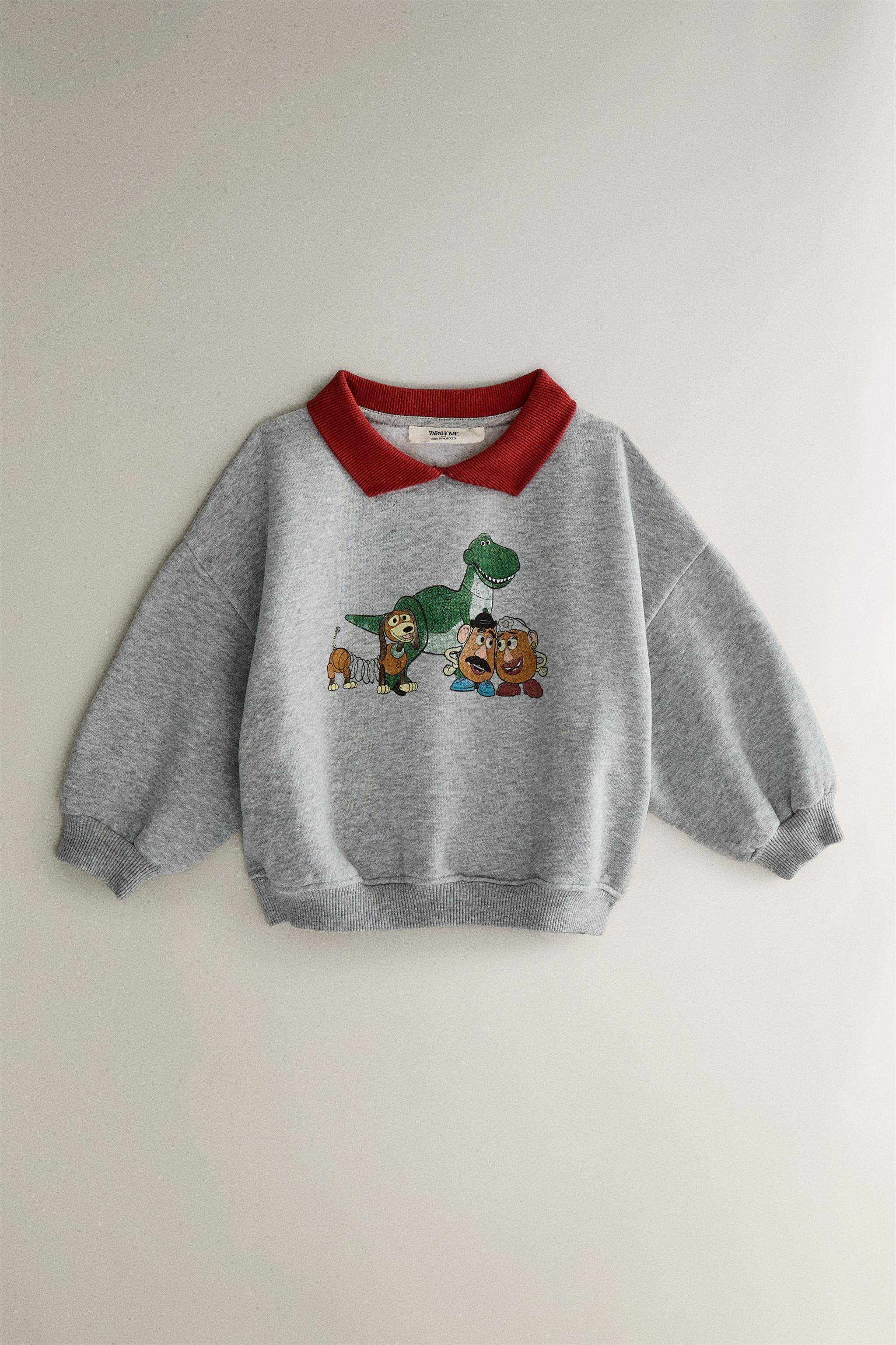 SUDADERA FELPA TOY STORY © DISNEY/PIXAR Gris vigoré ZARA Mexico