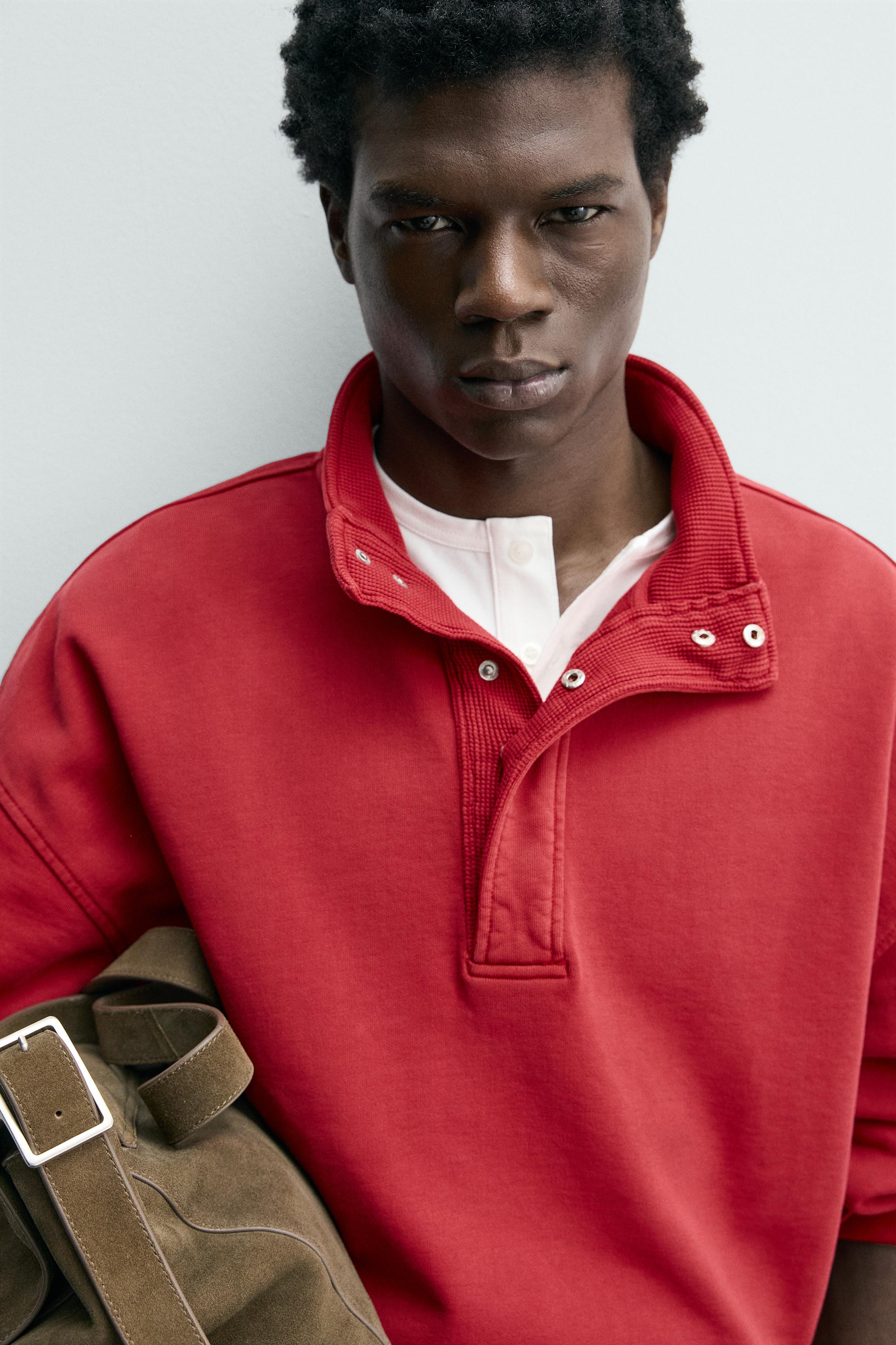 SWEAT POLO BIMATIÈRE WAFFLE