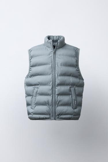 ULTRALIGHT WATER-REPELLENT GILET - Blue grey by Zara