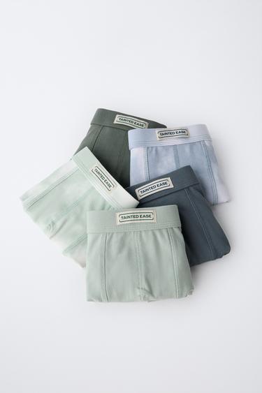 AGES 6-14/ FIVE-PACK OF TIE-DYE BOXERS WITH LABEL - Multicoloured by Zara - Image 5