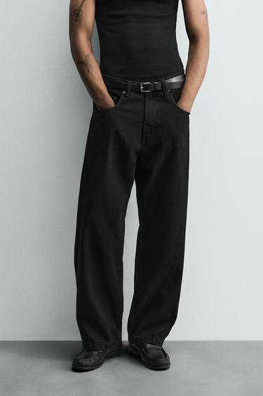 JEANS LOOSE FIT - Negro de Zara