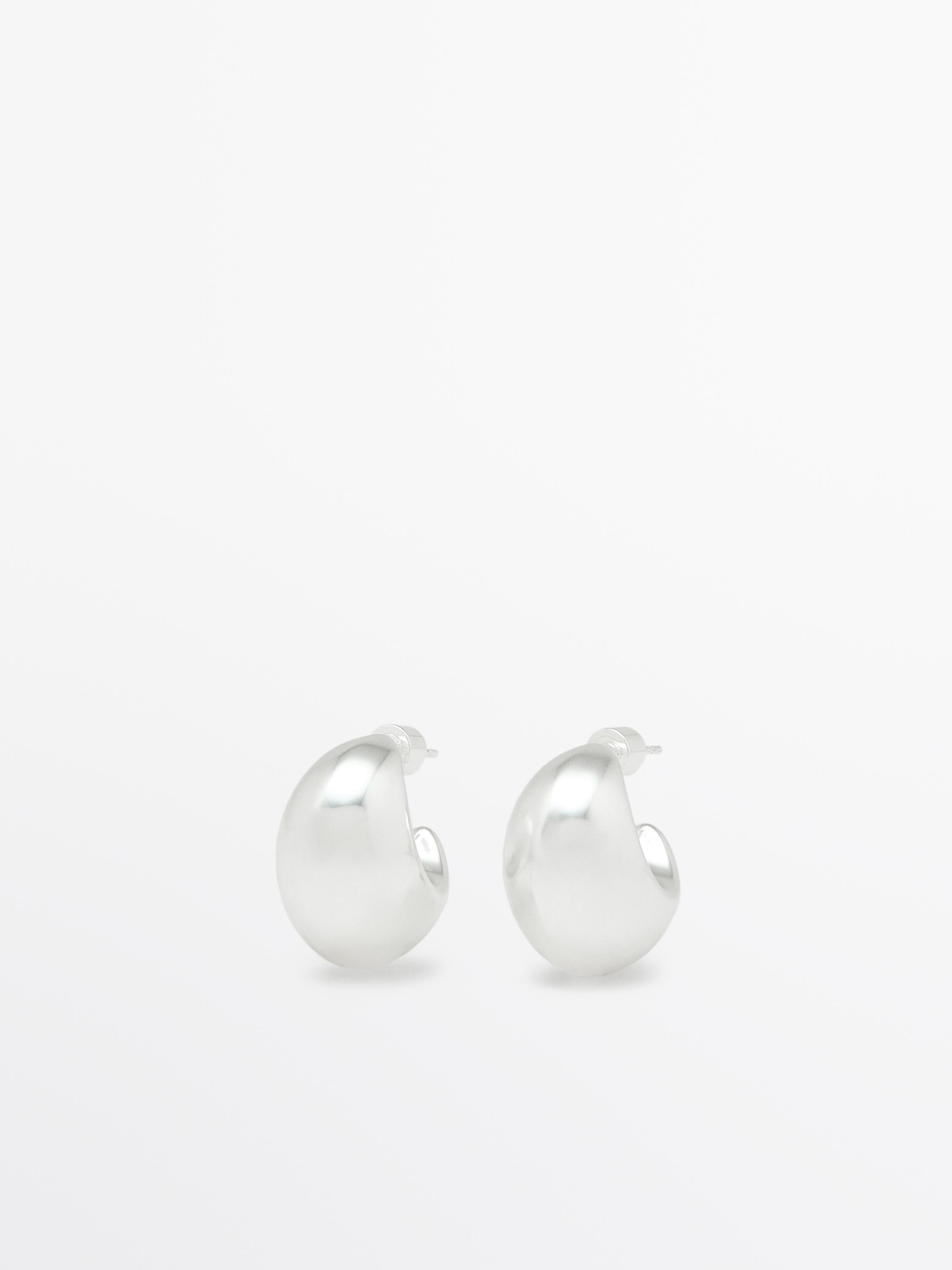 Droplet detail earrings - Silver | ZARA Canada