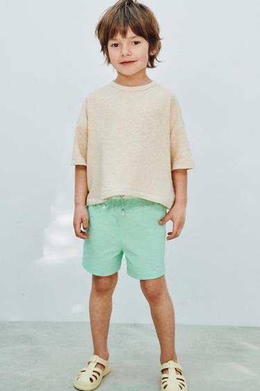 2-6 ЛЕТ/ПЛАВКИ-БЕРМУДЫ С ЭТИКЕТКОЙ — ЗЕЛЕНЫЙ от Zara