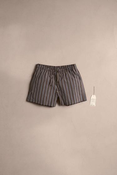 ثوب سباحة متوسط مخطط - عقيقي الخاص بـ Zara